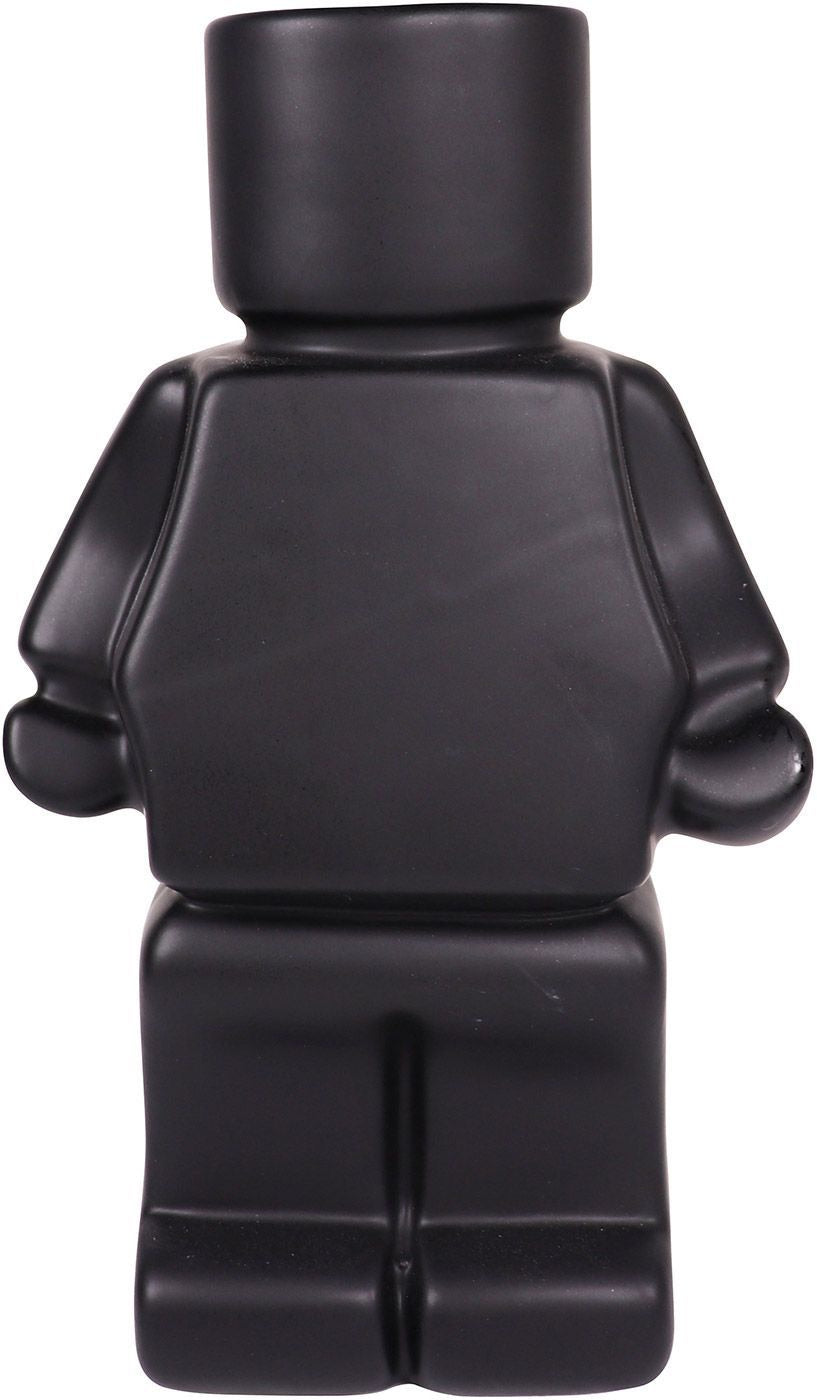 Urban products Block Man Planter Black 22cm