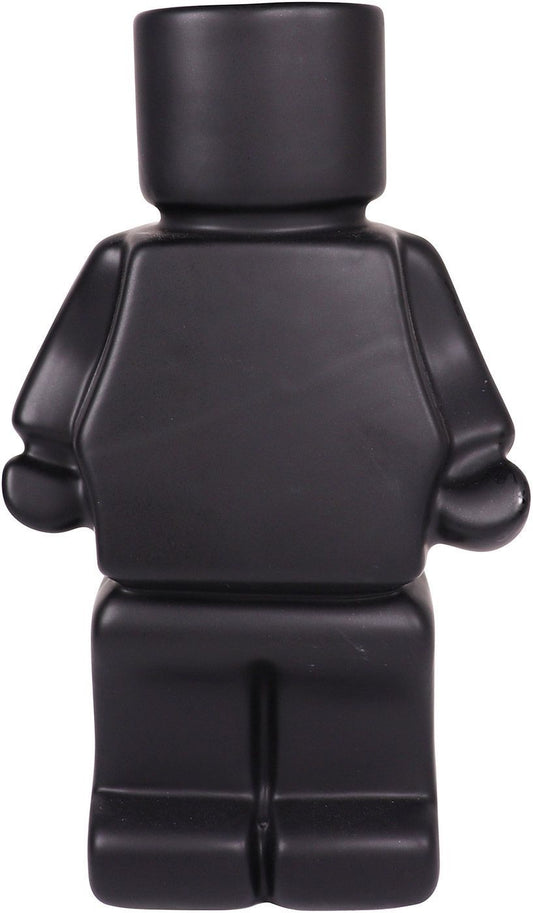 Urban products Block Man Planter Black 22cm