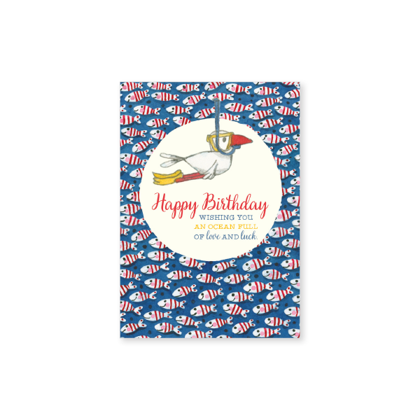 Affirmations - Twigseeds Mini Birthday Card -Ocean Full of Love - T340