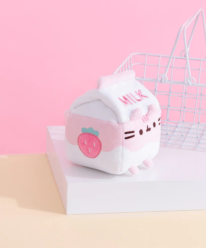 Pusheen Sips: Strawberry Milk 12cm