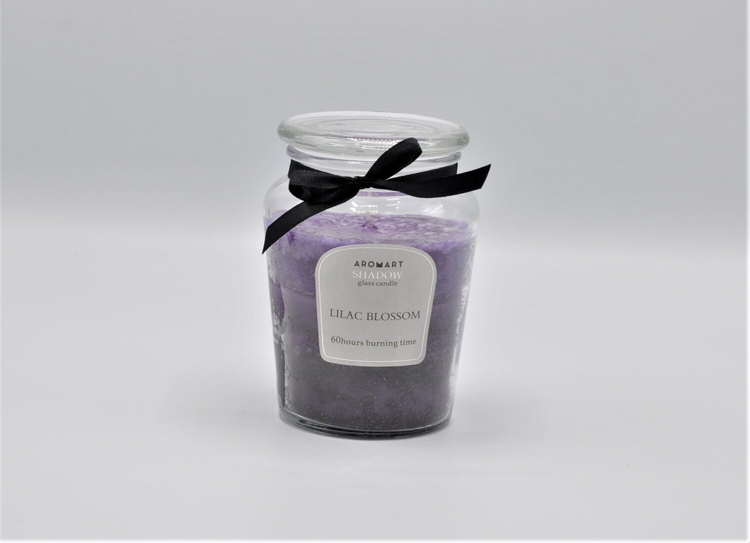 AURA & CO Shadow Glass Candle Lilac Blossom (M)40hours