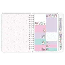 Load image into Gallery viewer, Pusheen Dessert Notebook Sticky Notes &amp; Pen Set
