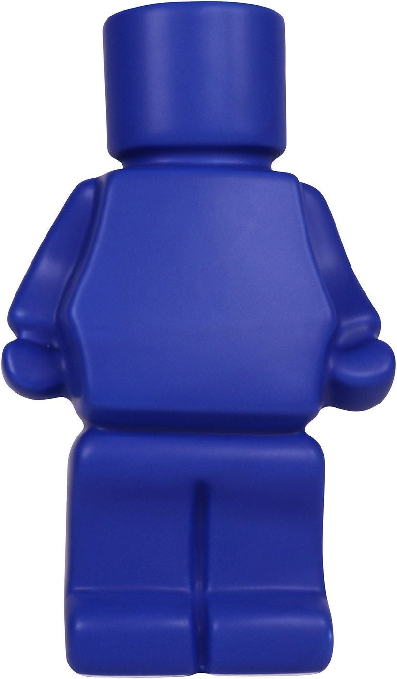 Urban products Block Man Planter Blue 22cm