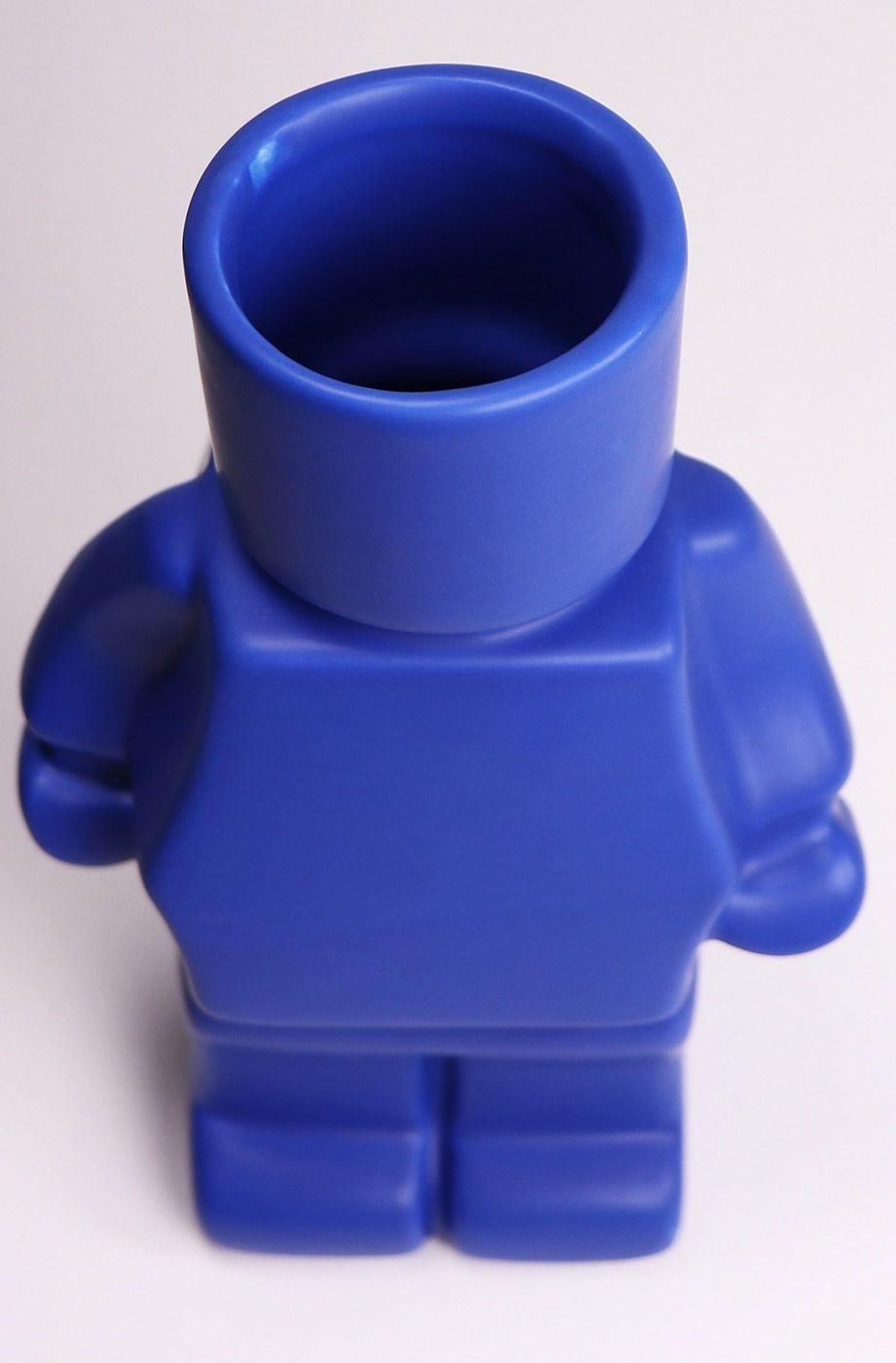 Urban products Block Man Planter Blue 22cm