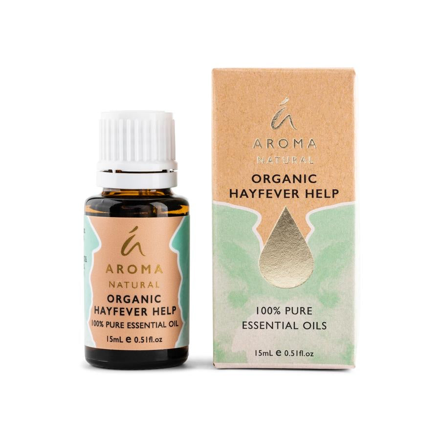 Aroma Natural Organic Hayfever Help Essential Oil Blend 15ml