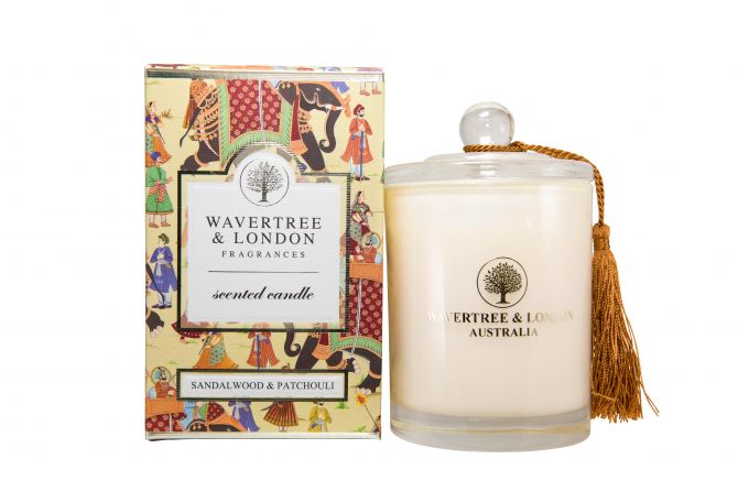 Wavertree & London Candle Sandalwood & Patchouli 60 hours 330g