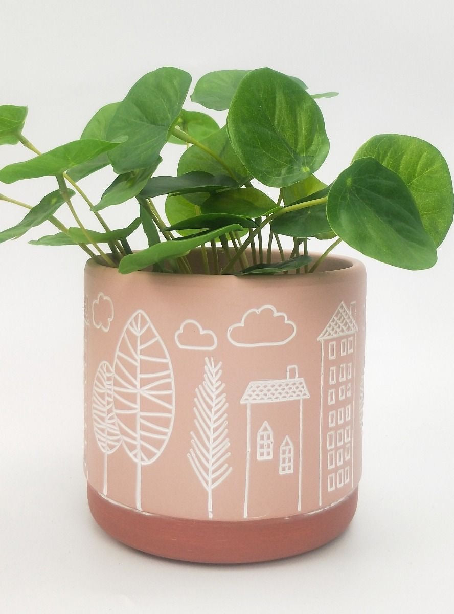 Urban products Bree Planter Pink Med 14cm