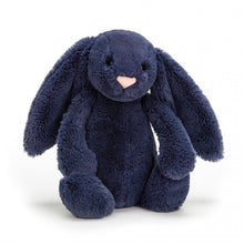 Load image into Gallery viewer, Jellycat Bashful Bunny Navy Little (Small) 18cm

