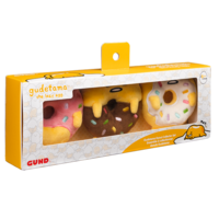Load image into Gallery viewer, Gudetama Donut Collector Set Plush 10cm 3 Pack
