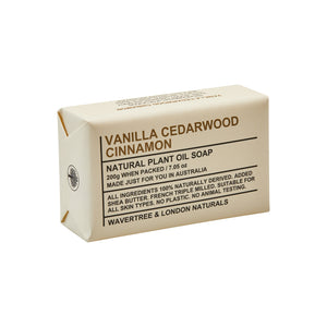 Wavertree & London Soap Vanilla, Cedarwood and Cinnamon 200g