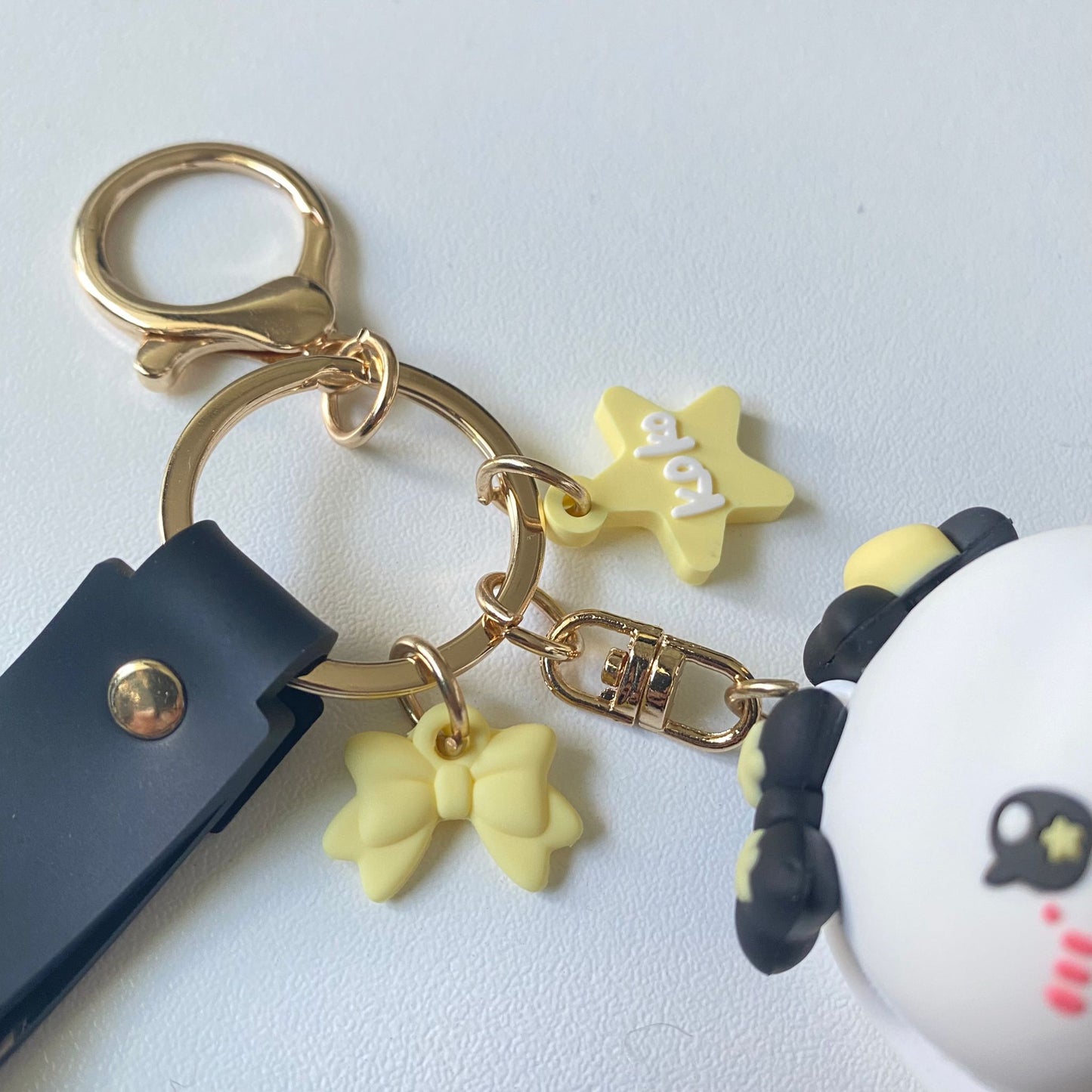Koko Ribbon Celestial Bunny Keychain- Black