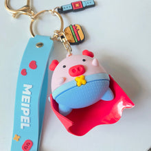 Load image into Gallery viewer, Monster Letter Keychain - Super Pig
