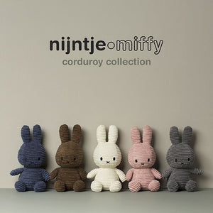 MIFFY & FRIENDS Miffy Sitting Corduroy Grey (23cm)