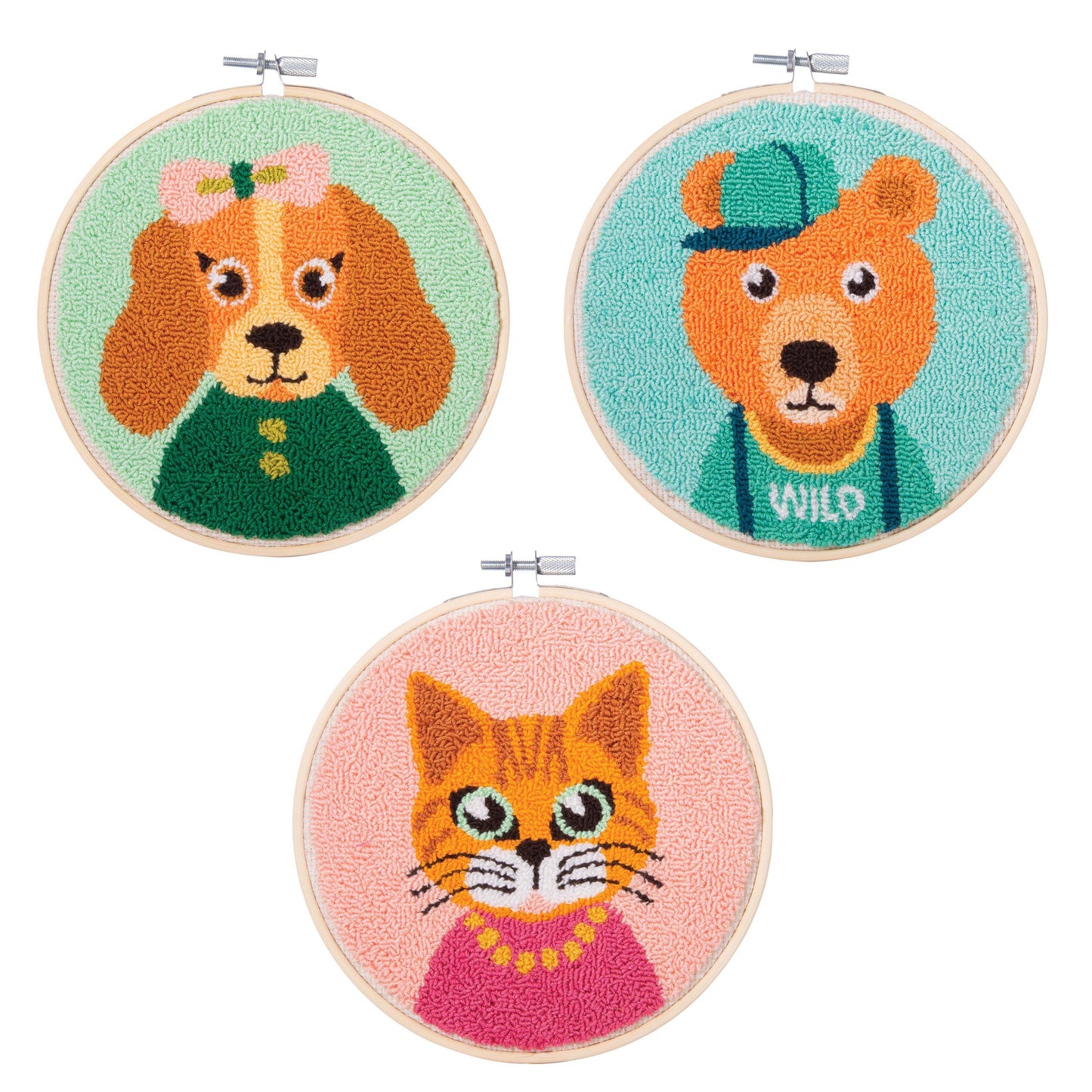 Punch Needle Kit - Amusing Animals