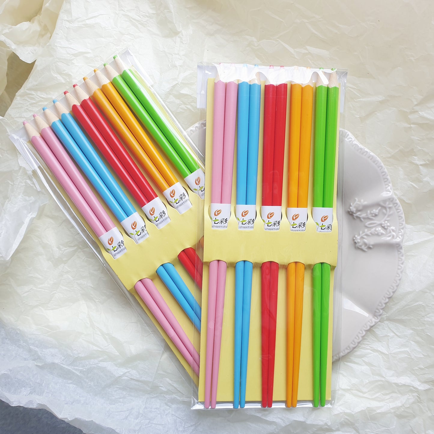 Color Pencil Chopsticks- Rainbow color