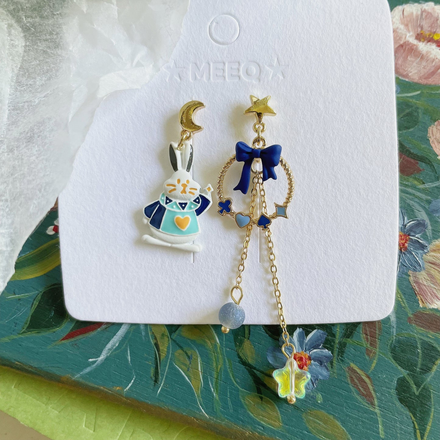 Luninana Earrings - Bunny Jack of Hearts Earrings YBY051