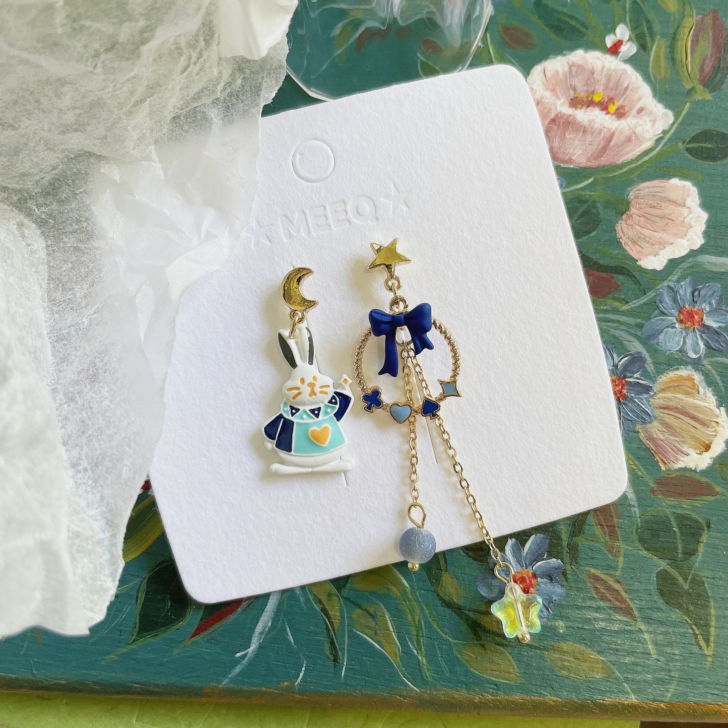 Luninana Earrings - Bunny Jack of Hearts Earrings YBY051