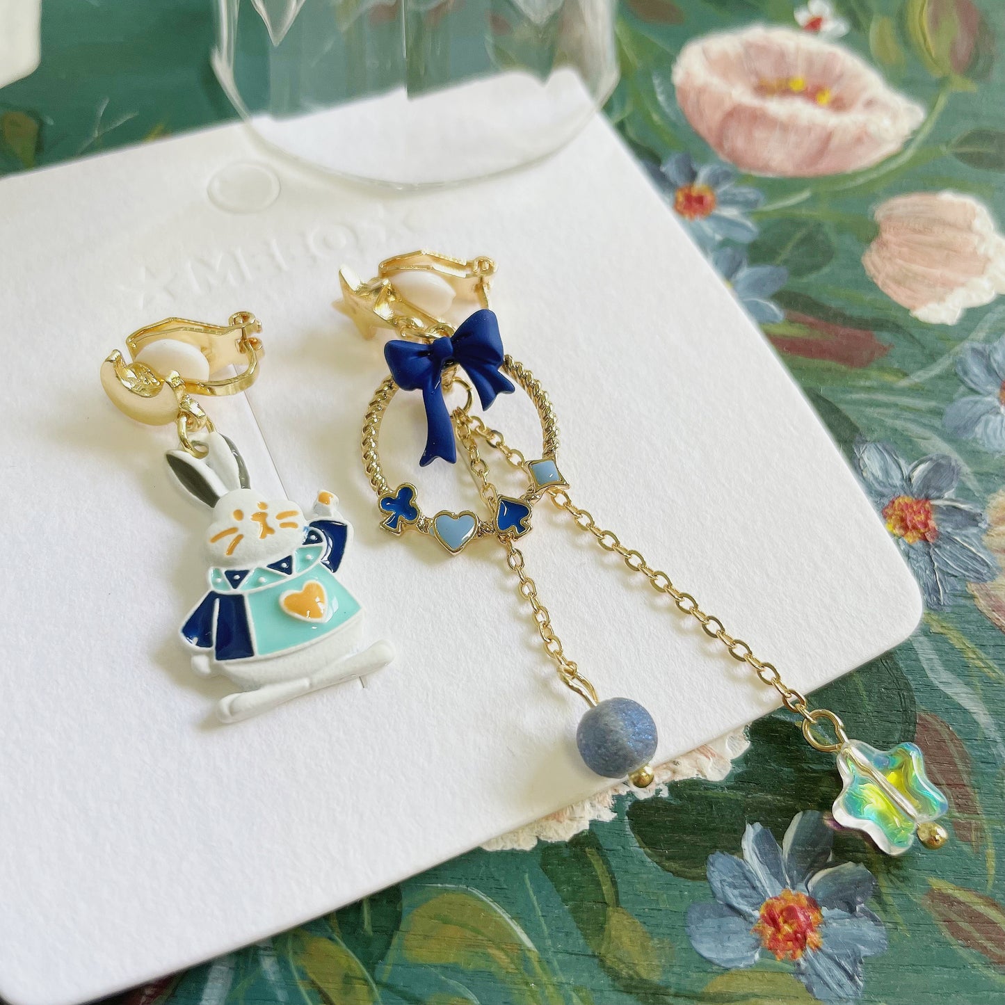 Luninana Clip-on Earrings - Bunny Jack of Heart YBY052