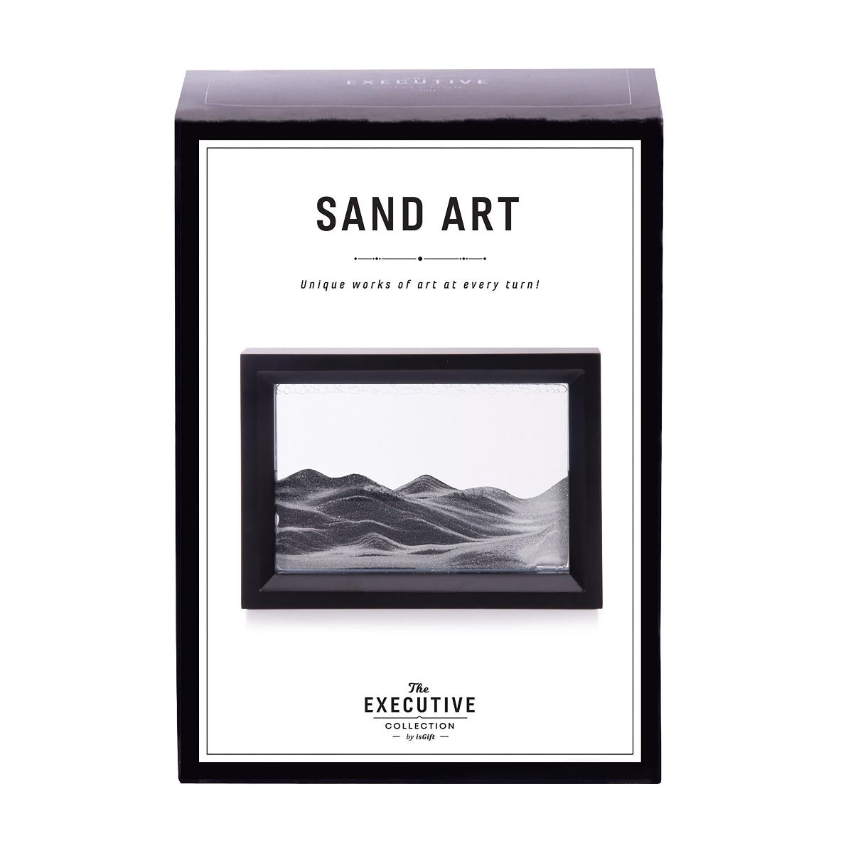 THE EXECUTIVE COLLECTION SAND ART BLACK 21X12X4CM